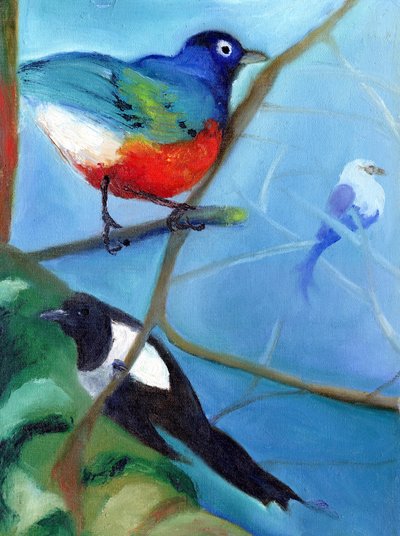 Baum voller Vögel, 2012 von Nancy Moniz Charalambous